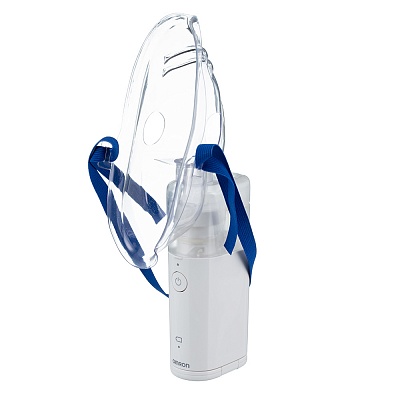 
                Ультразвуковой небулайзер OMRON U100, угол наклона и бесшумное распыление позволяет проводить ингаляции даже ребенку, спящему на руках