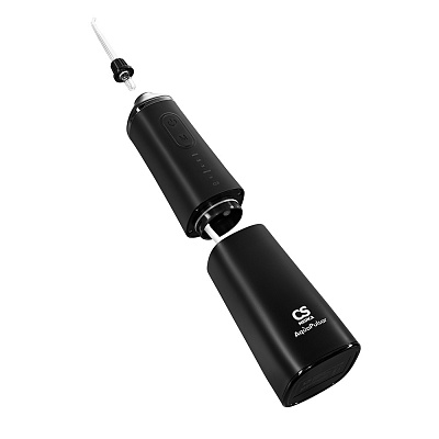 
                Портативный ирригатор полости рта CS Medica AquaPulsar CS-9 Comfort, черный, Подзарядка от USB-разъема компьютера через USB-кабель и от электросети с помощью адаптера переменного тока