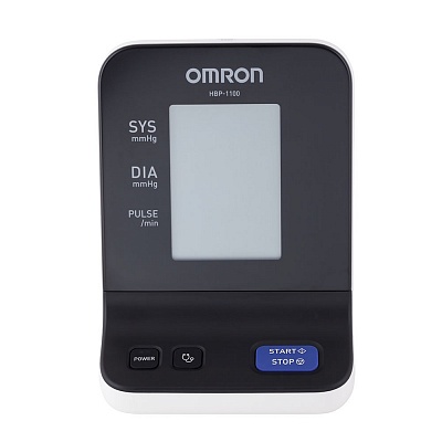 
                Профессиональный тонометр OMRON HPB-1100, фронтальный вид дисплей выключен