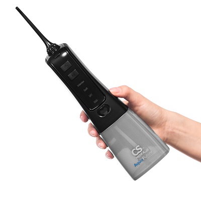 
                Портативный ирригатор полости рта CS Medica AquaPulsar CS-8 Elite, черный, прибор оснащен вместительным резервуаром для воды объемом 300 миллилитров, что позволяет проводить полноценную процедуру ирригации без дозаправки