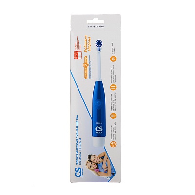 
                Электрическая зубная щетка CS Medica CS-465-M, синяя, коробка