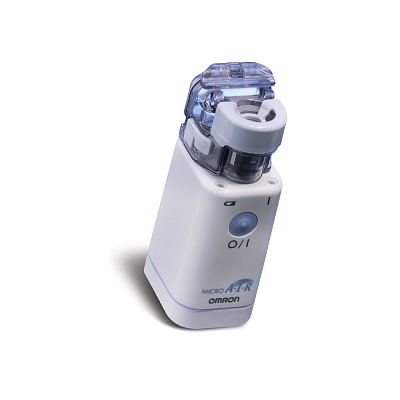 
                Небулайзер OMRON MicroAIR U22, можно использовать под любым углом наклона